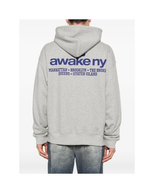 Awake Couture Gray Good Everywhere Logo Hoodie for men