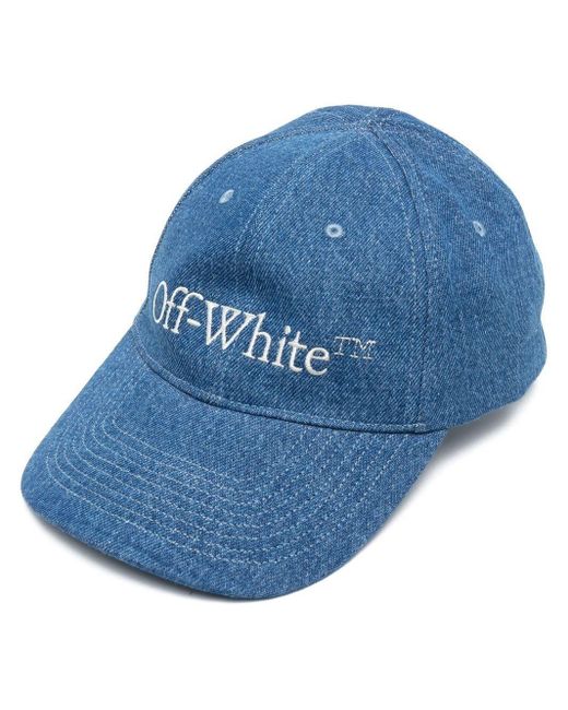 Off-White c/o Virgil Abloh Blue Embroidered-logo Cap for men