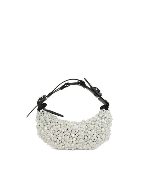Innerraum Metallic Pearl-Embellished Shoulder Bag