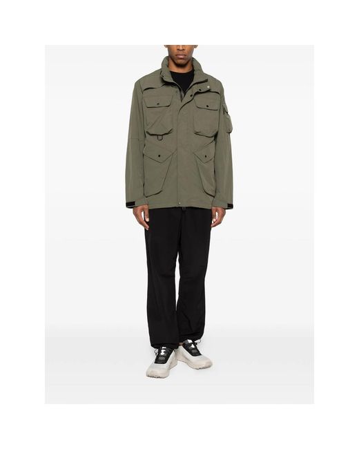 JG1 Green Multi-Pocket Hooded Jacket for men