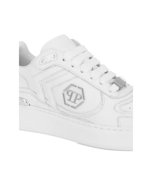 Philipp Plein White Pit-Stop Sneakers for men