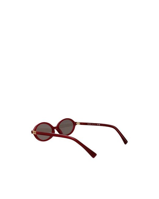 Miu Miu Pink Regard Oval-Frame Sunglasses for men