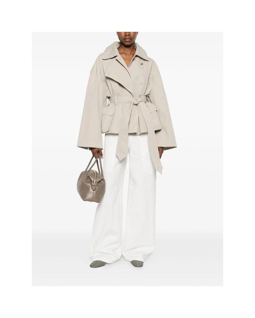 Viktoria Chan White Eos Pocket Belted Jacket