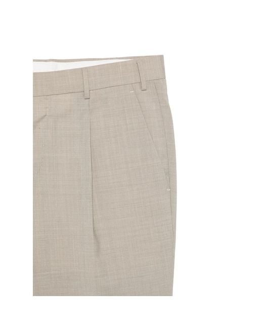 PT Torino Gray Tailored Trousers for men