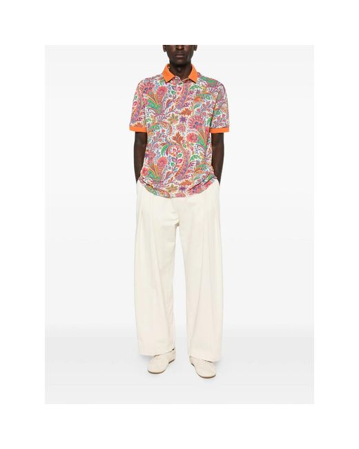 Etro Multicolor Polo Shirts for men