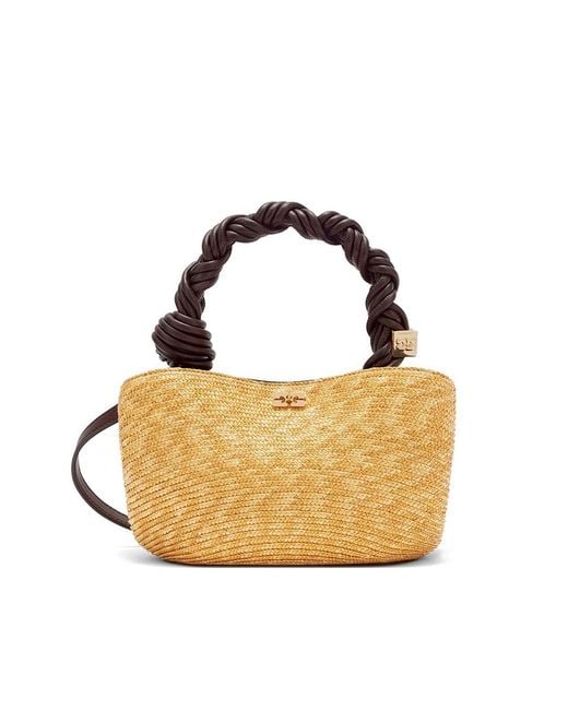 Ganni Metallic Neutrals Tote Bags