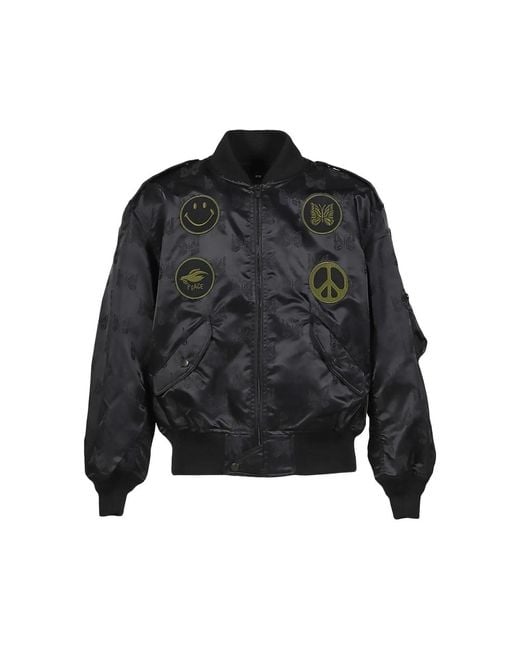 Needles Black Bomber Jackets for men