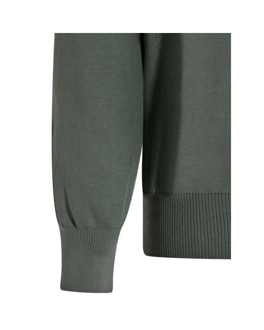 Altea Green Ribbed Sweater for men
