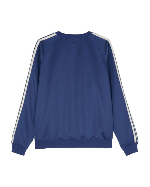Needles Blue Track Logo-Embroidered Sweatshirt for men