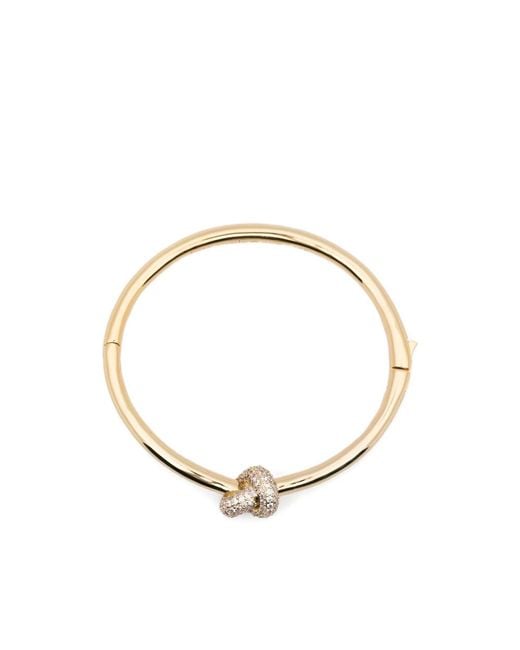 Kate Spade Metallic Loves Me Knot Pavé-Set Bangle