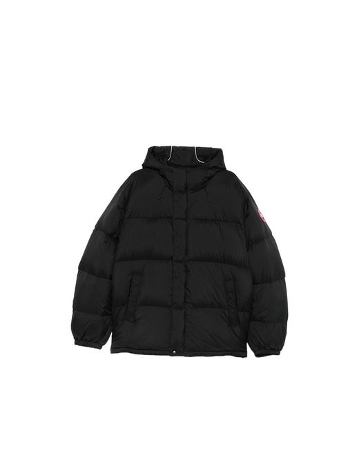 Canada Goose Black Sterling Logo-Patch Padded Jacket for men
