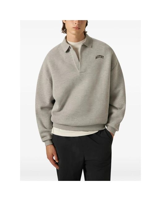 Autry Gray Polo Sweatshirt for men