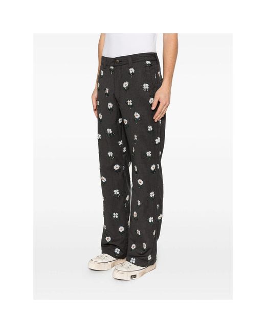 Honor The Gift Gray Sequin-Embellished Straight-Leg Pants for men