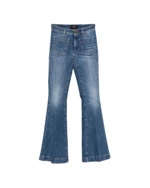 Seafarer Blue Denim Flared Jeans