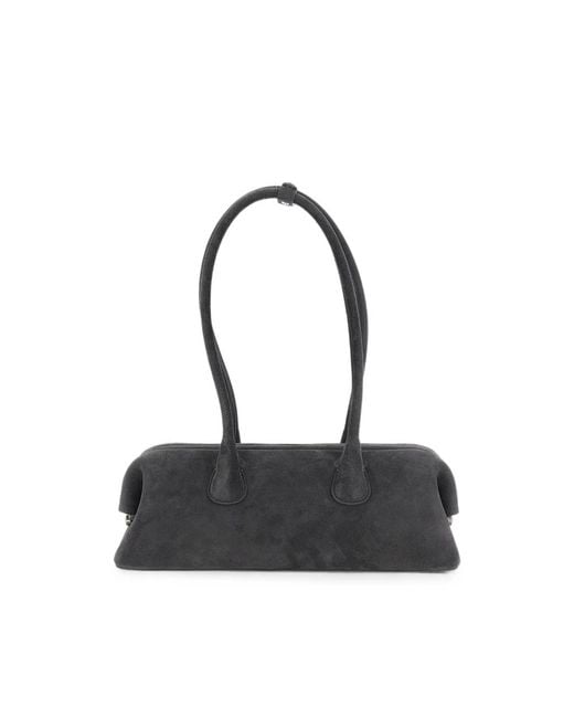 OSOI Black Suede Tote Bag