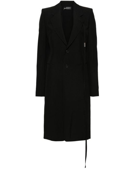 Ann Demeulemeester Black Alea Single-Breasted Coat
