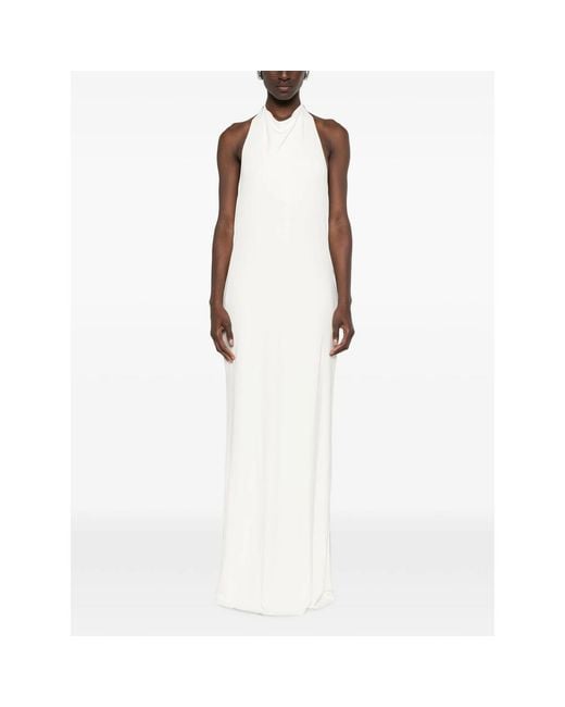 Cult Gaia White Siena Chain-Link Maxi Dress