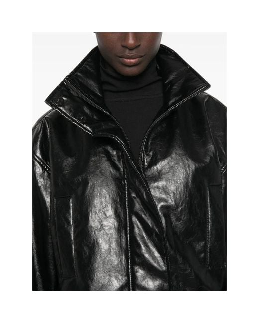 FEDERICA TOSI Black Belted Zip-Up Jacket