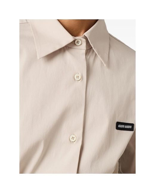 Miu Miu Natural Neutrals Tops