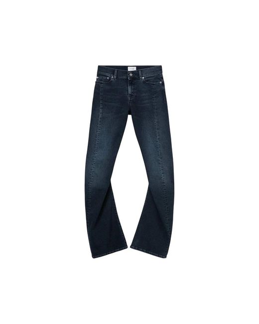 Haikure Blue Gery Five-Pocket Jeans