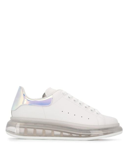 Alexander McQueen Oversized Clear Sole Sneakers in White Lyst