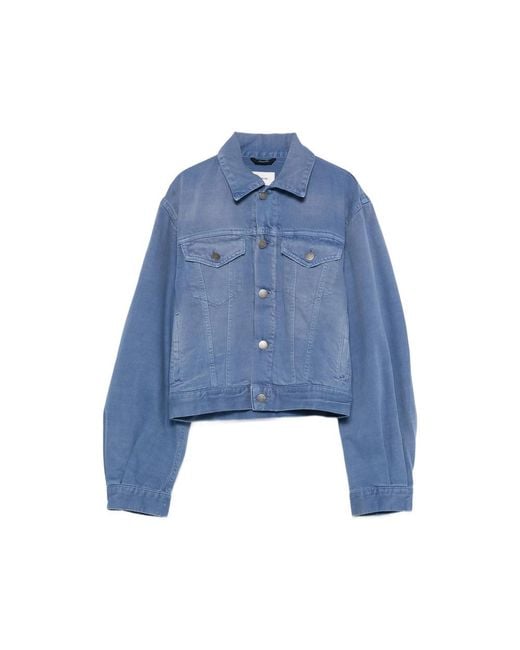 Haikure Blue Button Denim Jacket