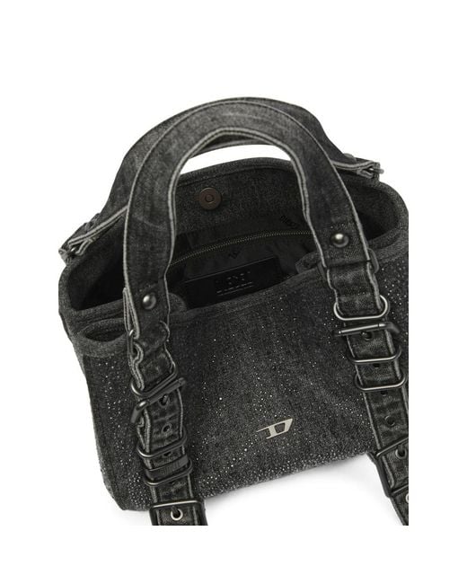 DIESEL Black D-One-Small Top-Handle Bag
