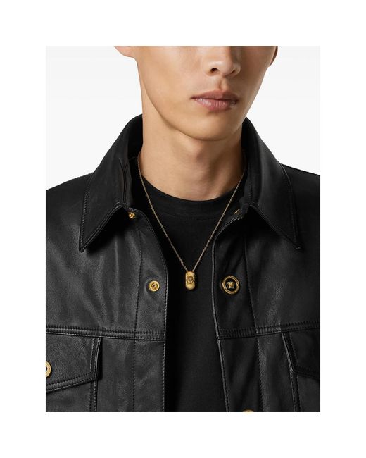 Versace Metallic Necklaces for men