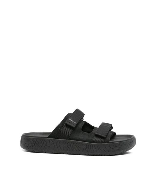 Veja Black Sliders for men