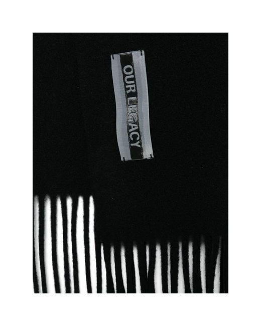 Our Legacy Black Scarves for men
