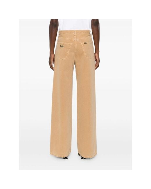Lois Natural Skater Wide-Leg Denim