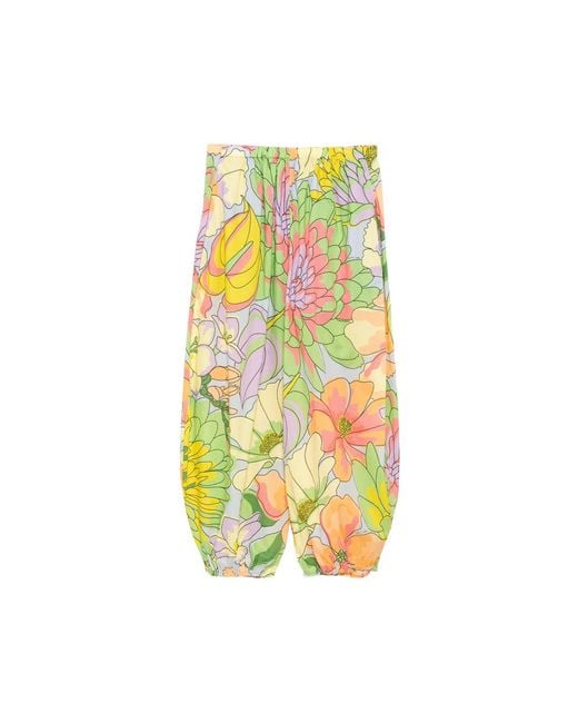 Farm Rio Yellow Spring Affair Balloon Pants