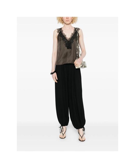 Rohe Brown V-Neck Silk Top