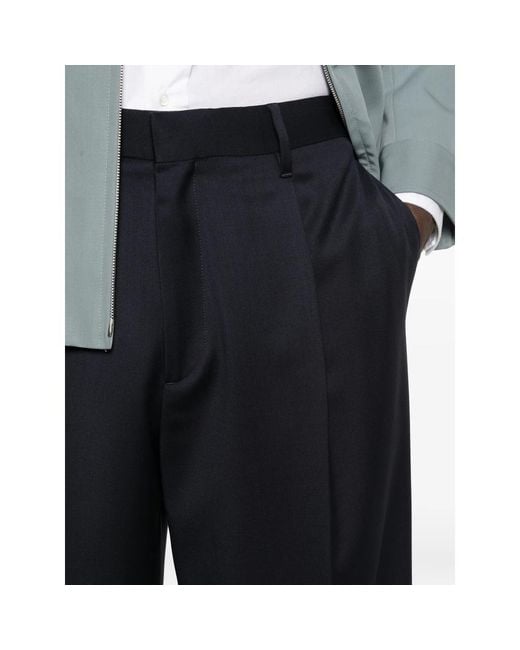 Lardini Black Migio Pleated Trousers for men