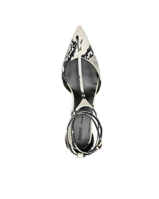Khaite White Shoes Gray, Black