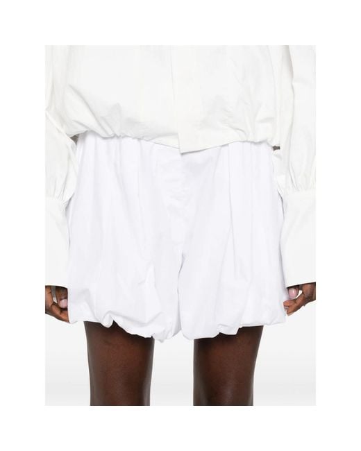 Thelatest White Dafne Poplin Shorts