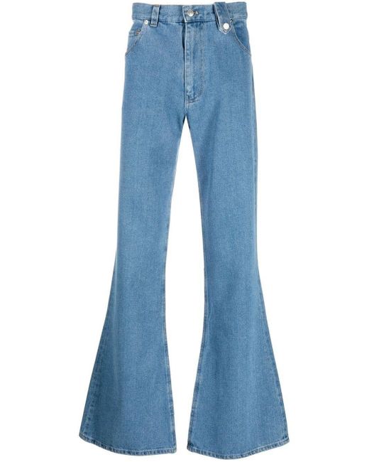 Egonlab Blue Flared-leg Denim Jeans for men
