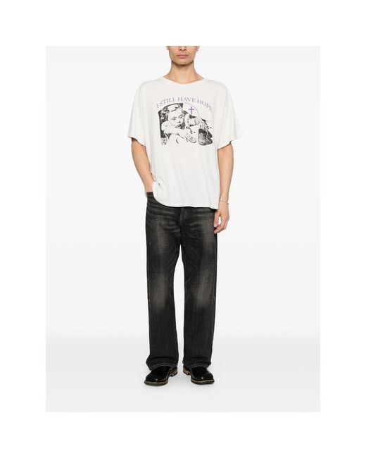 Enfants Riches Deprimes White Graphic Print T-Shirt for men