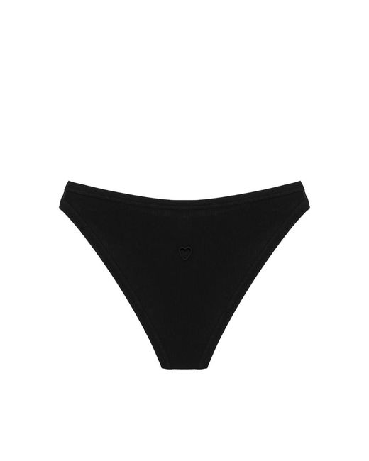 Baserange Black Ribbed Briefs
