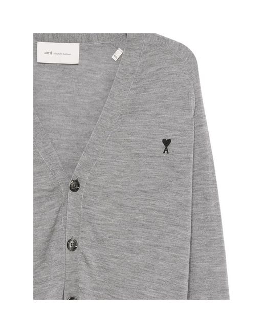 AMI Gray Cardigans for men