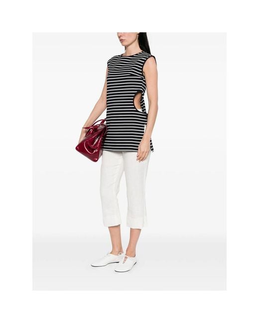 Seafarer Black Striped Pocket Dress