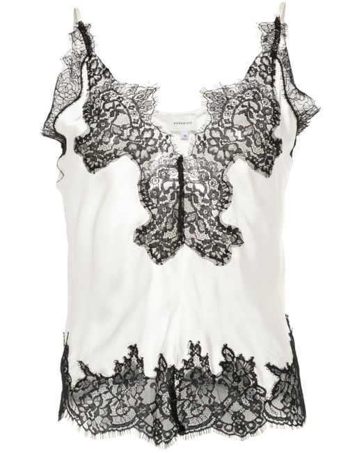 Herskind White Zew Floral-Lace Top