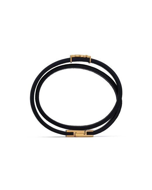 Saint Laurent Black Bracelets for men