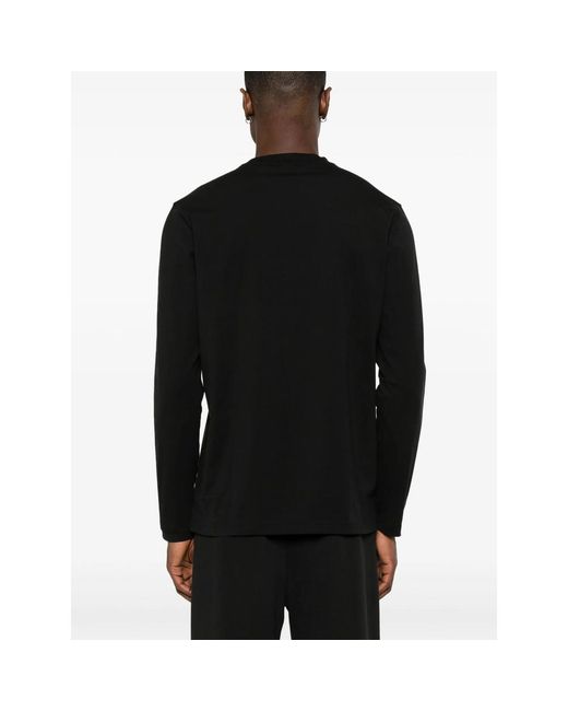 Boss Black Rubberised-Logo Long-Sleeve T-Shirt for men