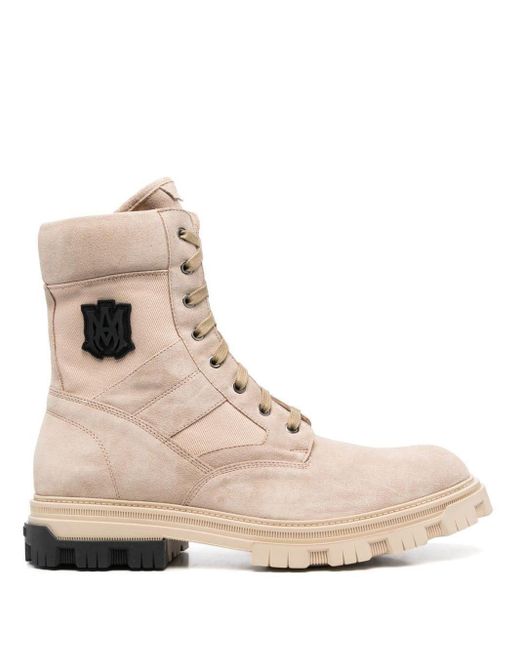 Amiri Natural Logo Lace-up Boots for men