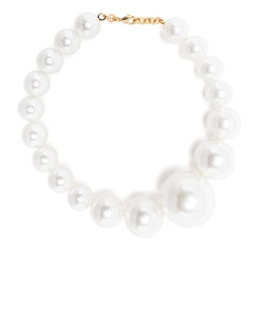 ROWEN ROSE White Faux Pearl Necklace