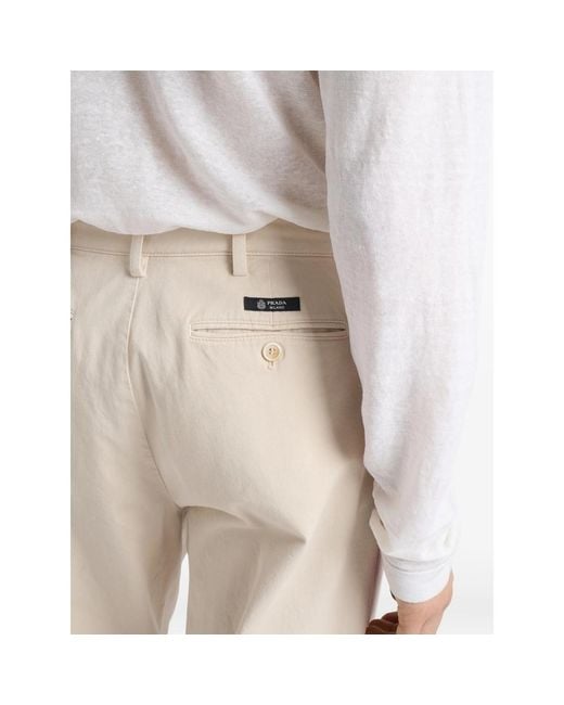 Prada Natural Neutrals Trousers for men