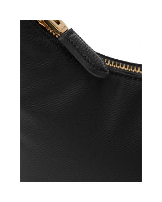 Prada Black Re-Edition 2005 Re-Nylon And Saffiano Mini Bag