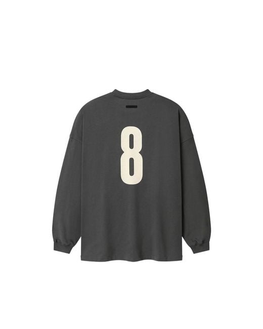 Fear Of God Black Merch Logo-Print Long-Sleeve T-Shirt for men