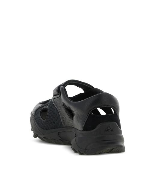 Y-3 Black Hammered-leather Trainers for men